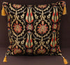 Suzani Tulip Chenille Turkish Decorative Pillow