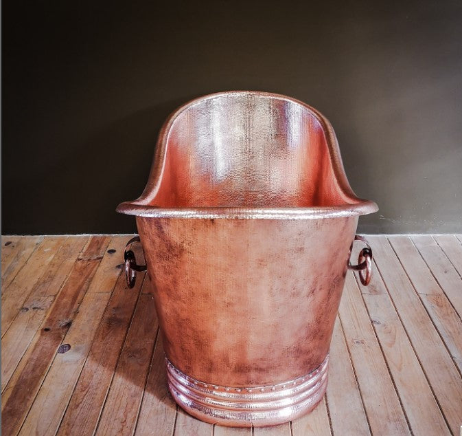 Hammered Copper Freestanding Bathtub Classica