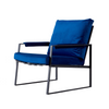 Modern Relax Single Arms Chair With Velvet Cushion (Multiple Colors)