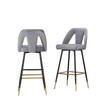 Set of 2 Modern Contemporary Velvet Upholstered Bar Stools