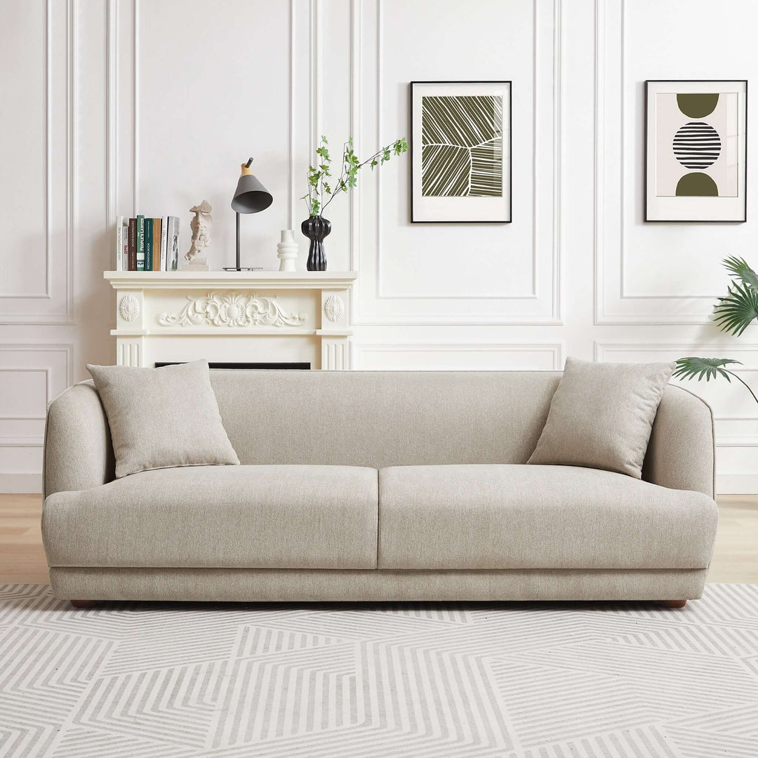 The Larisa Mid Century Modern Linen Sofa Era and Style Inspired Home Décor 3