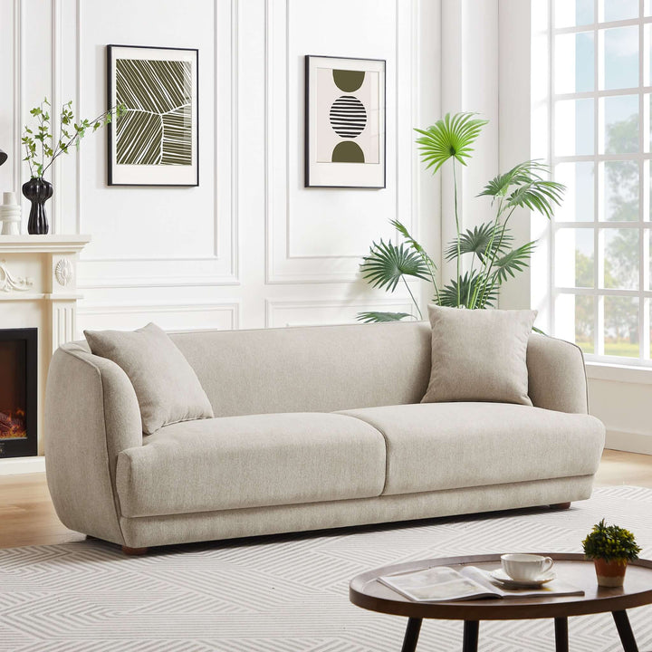 The Larisa Mid Century Modern Linen Sofa Era and Style Inspired Home Décor 1