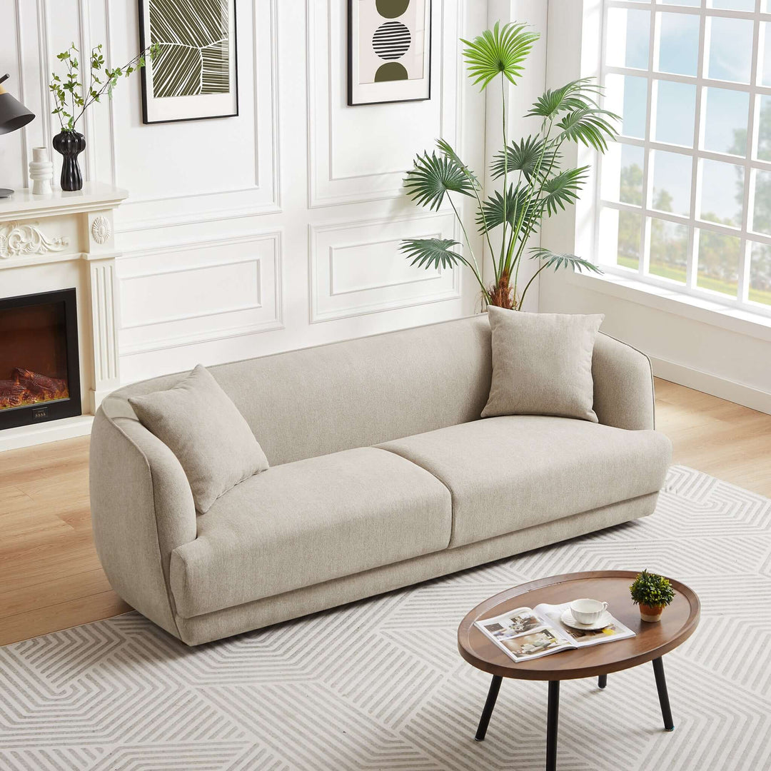 The Larisa Mid Century Modern Linen Sofa Era and Style Inspired Home Décor 2