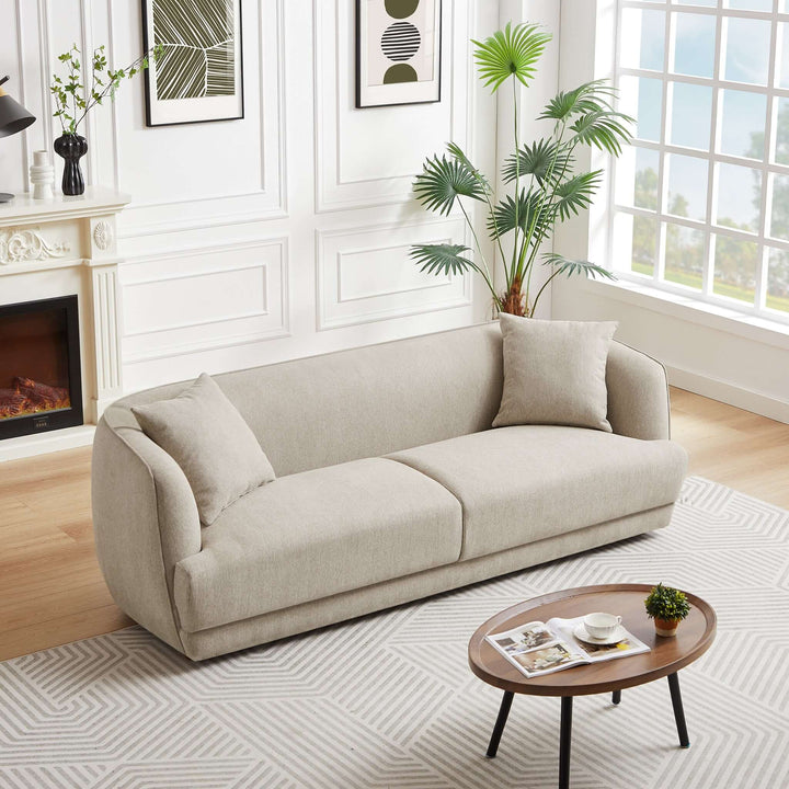 The Larisa Mid Century Modern Linen Sofa Era and Style Inspired Home Décor 2