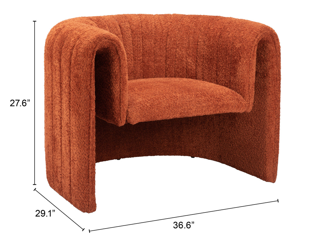 The Viana Accent Chair Burnt Orange  Era and Style Inspired Home Decor 1