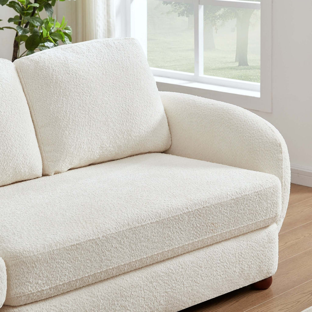 The Paton 114.5'' Boucle Fabric Sofa Era and Style Inspired Home Décor 2