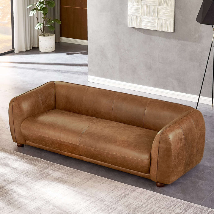 The Marlon Luxury Italian Leather Sofa Era and Style Inspired Home Décor 3