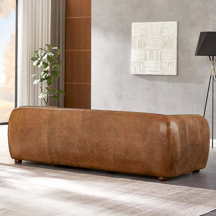 The Marlon Luxury Italian Leather Sofa Era and Style Inspired Home Décor 4