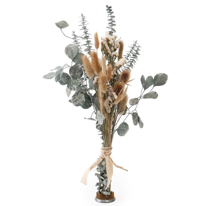 White Washed Eucalyptus & Thistle Bouquet