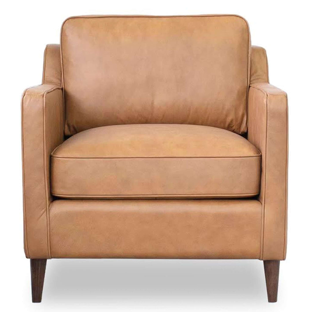 The Cooper Tan Leather Lounge Chair Era and Style Inspired Home Décor 1