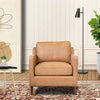 The Cooper Tan Leather Lounge Chair Era and Style Inspired Home Décor 3