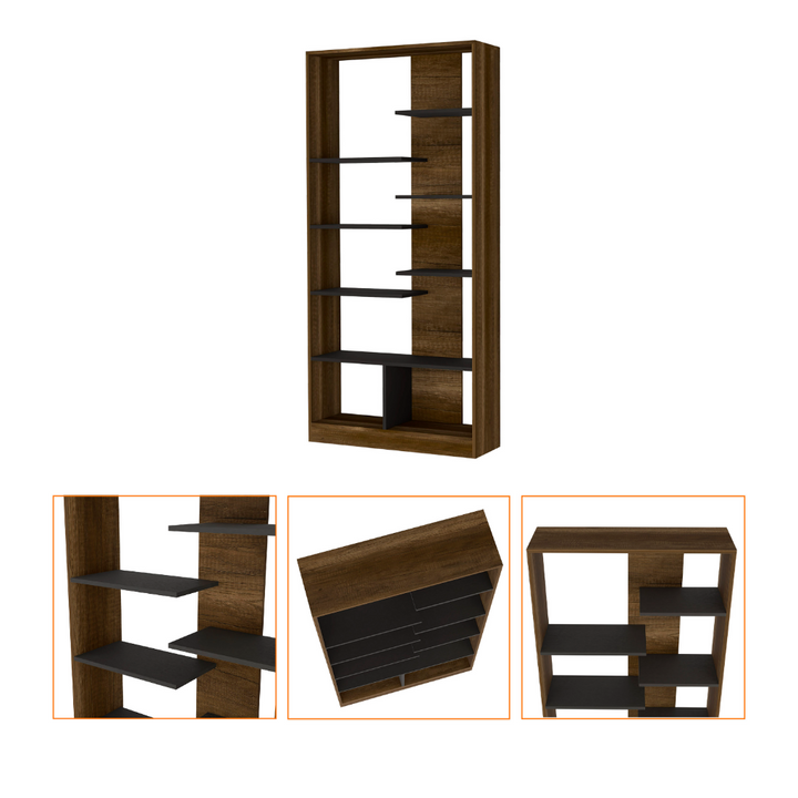 Contemporary Bookcase, Multiple Shelves