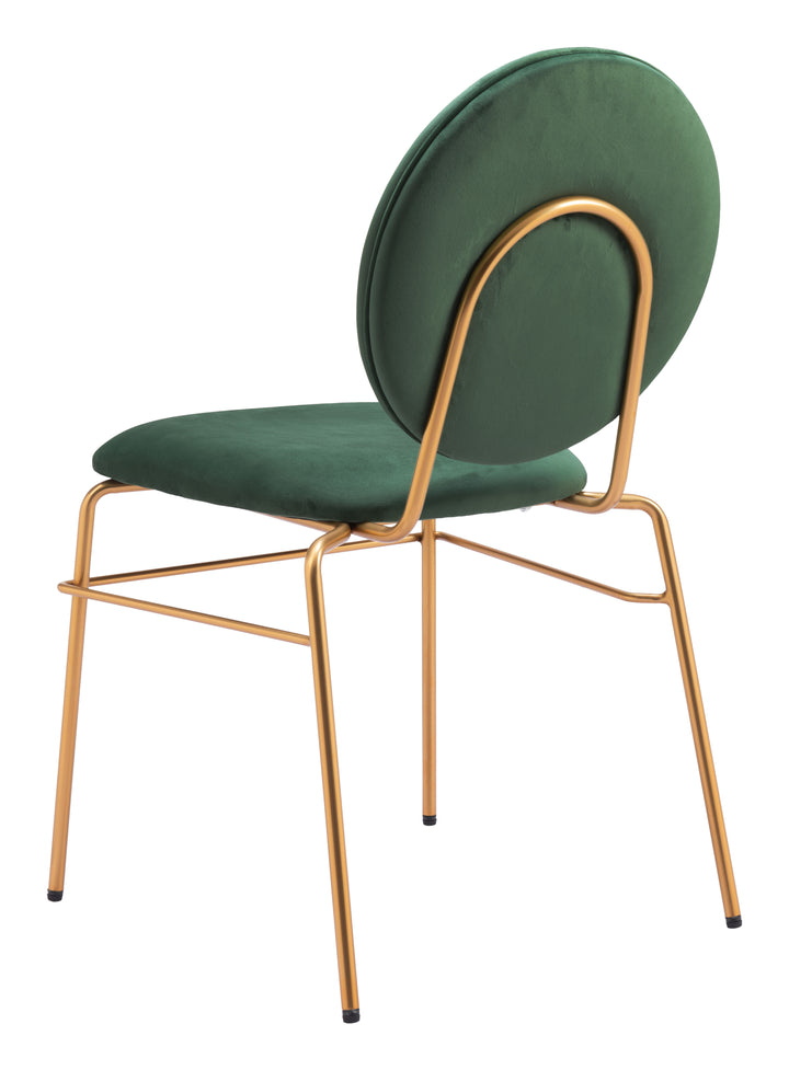 The Odessa Dining Chair (Set of 2) Green & Gold  Era and Style Inspired Home Decor 1