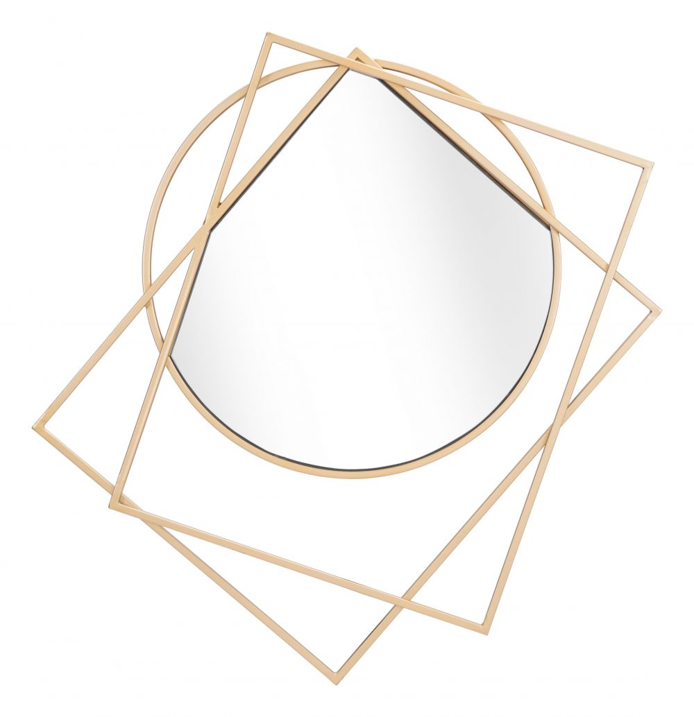 The Vertex Mirror Gold  Era and Style Inspired Home Decor 1