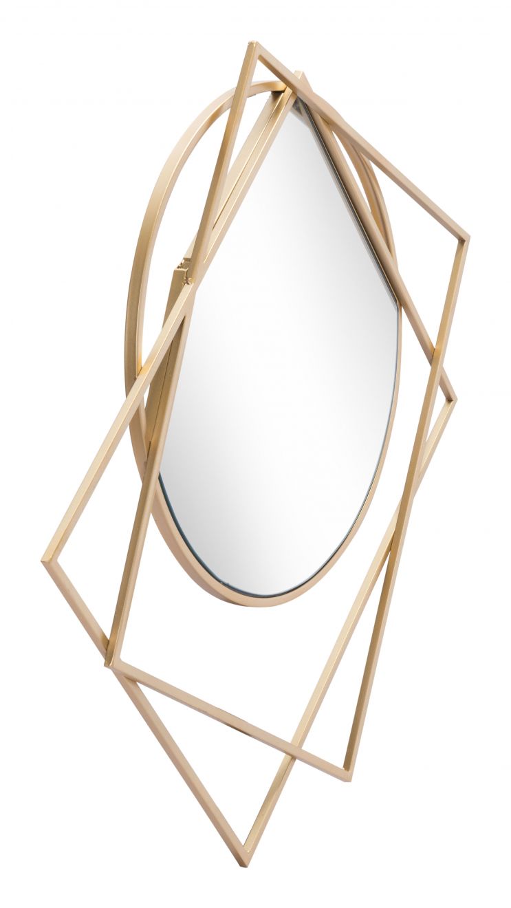 The Vertex Mirror Gold  Era and Style Inspired Home Decor 1