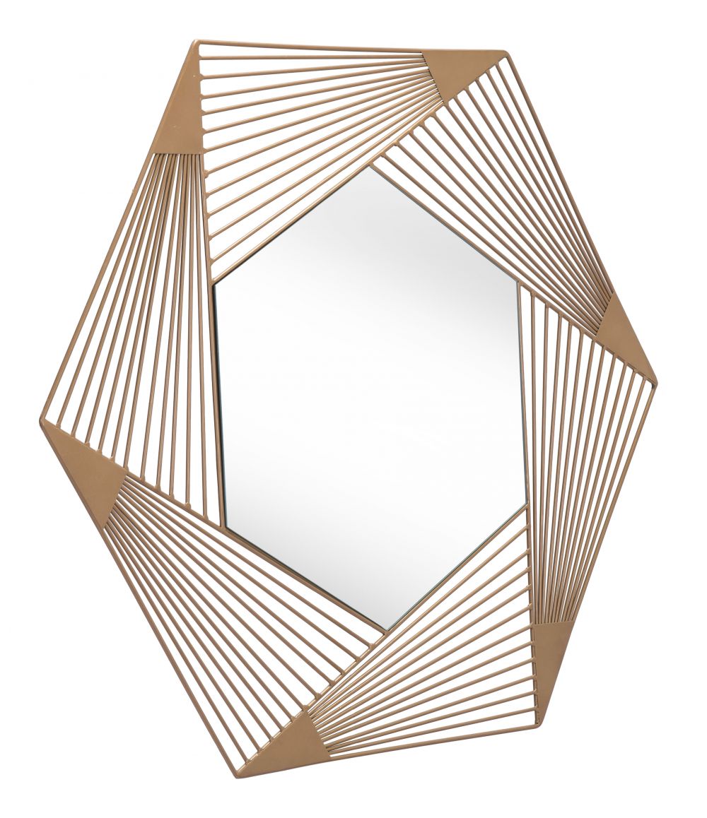 The Aspect Hexagonal Mirror Copper  Era and Style Inspired Home Decor 1