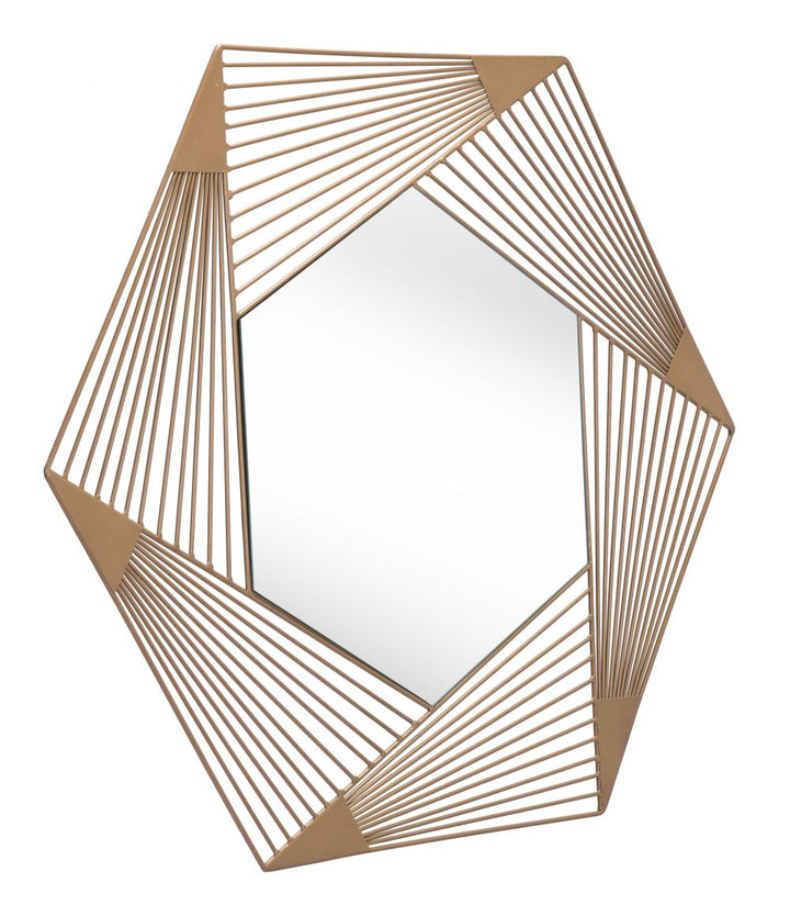 The Aspect Hexagonal Mirror Copper  Era and Style Inspired Home Decor 1