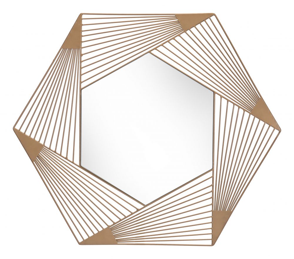 The Aspect Hexagonal Mirror Copper  Era and Style Inspired Home Decor 1