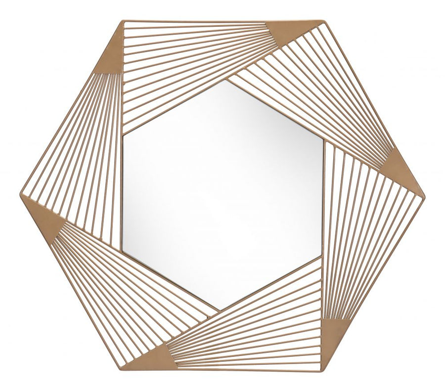 The Aspect Hexagonal Mirror Copper  Era and Style Inspired Home Decor 1