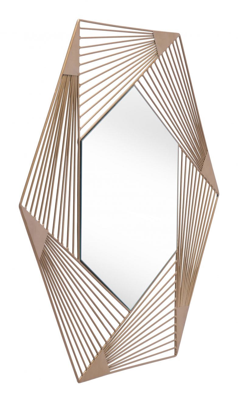 The Aspect Hexagonal Mirror Copper  Era and Style Inspired Home Decor 1