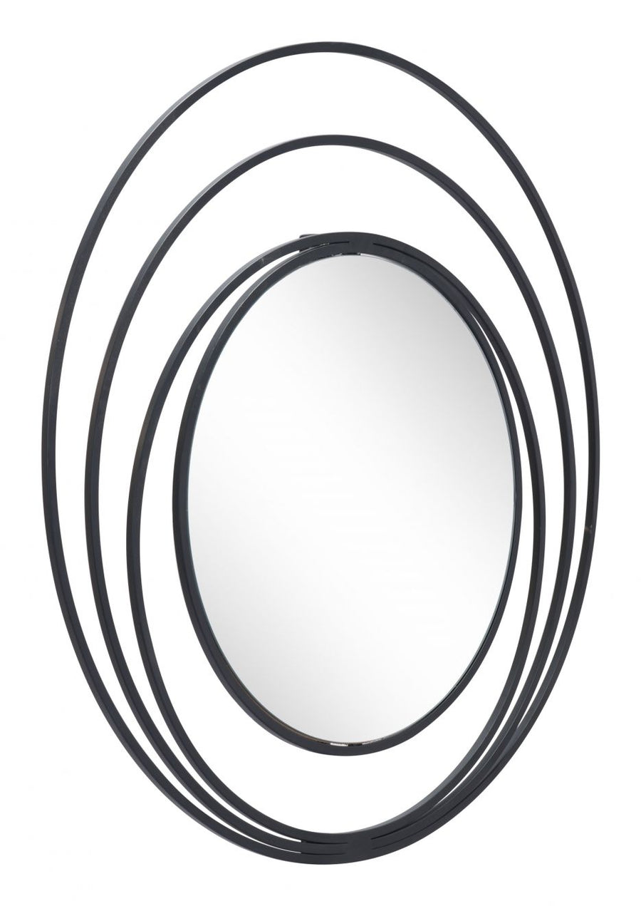 The Luna Round Mirror Black  Era and Style Inspired Home Decor 1