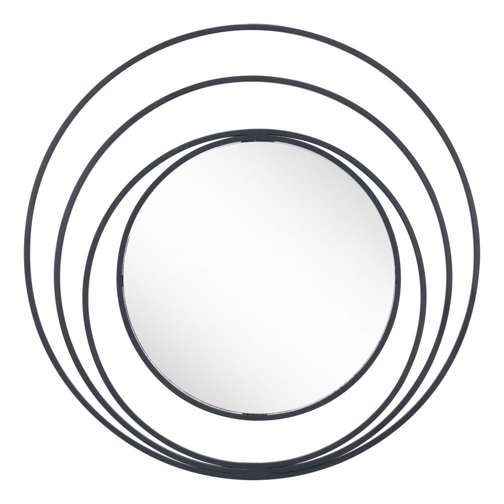 The Luna Round Mirror Black  Era and Style Inspired Home Decor 1