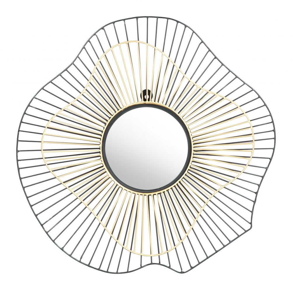 The Comet Round Mirror Black & Gold  Era and Style Inspired Home Decor 1