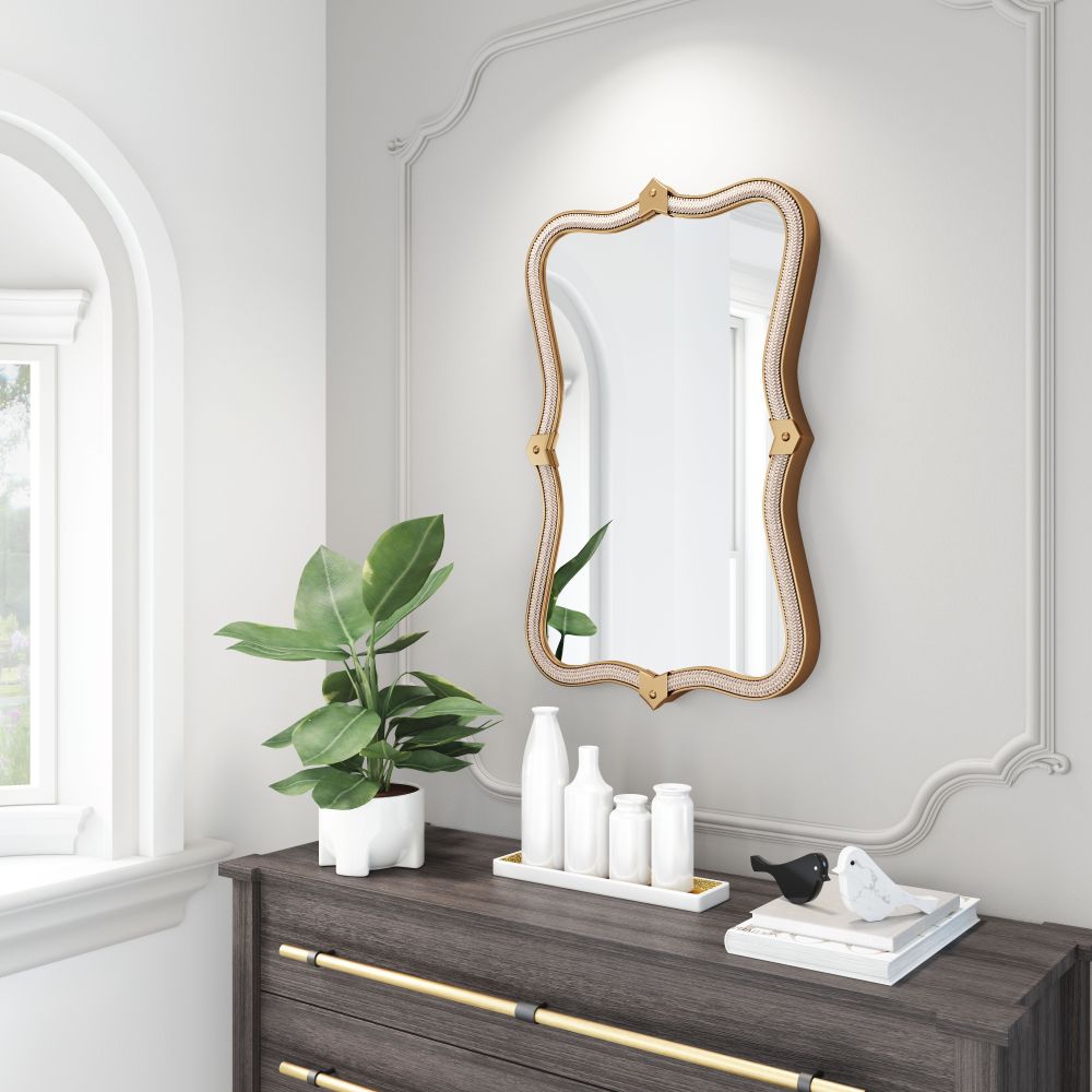 The Hillegass Mirror Brass  Era and Style Inspired Home Decor 1