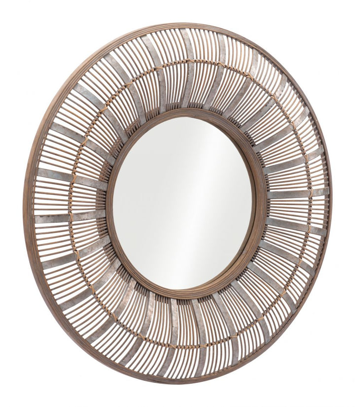 The Toto Mirror Antique Brown  Era and Style Inspired Home Decor 1