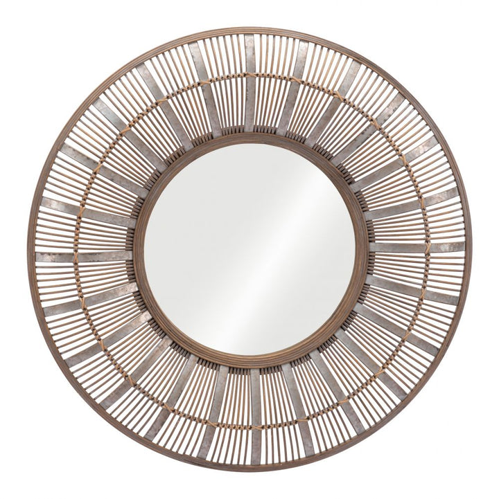 The Toto Mirror Antique Brown  Era and Style Inspired Home Decor 1