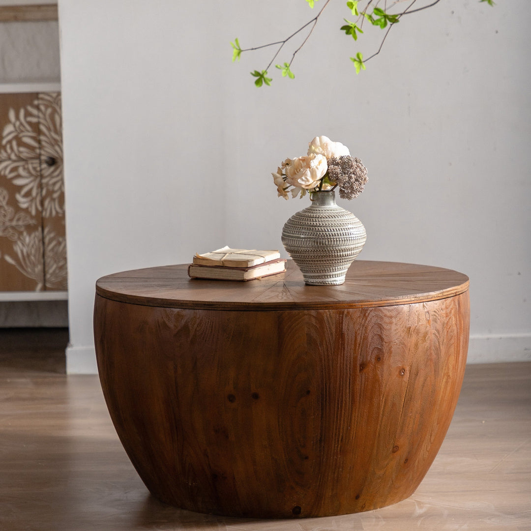 Vintage Style Bucket Shaped Coffee Table