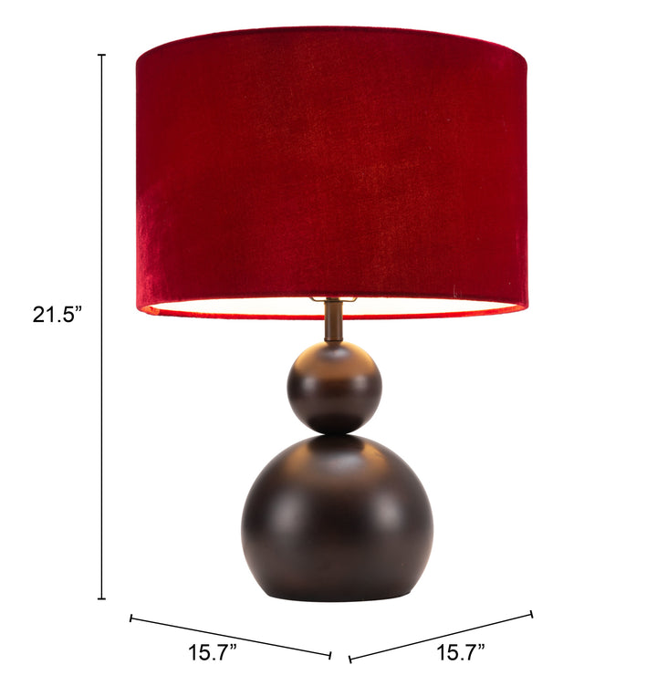 The Shobu Table Lamp Red  Era and Style Inspired Home Decor 1