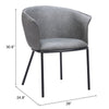 The Garston Dining Chair Gray  Era and Style Inspired Home Decor 1