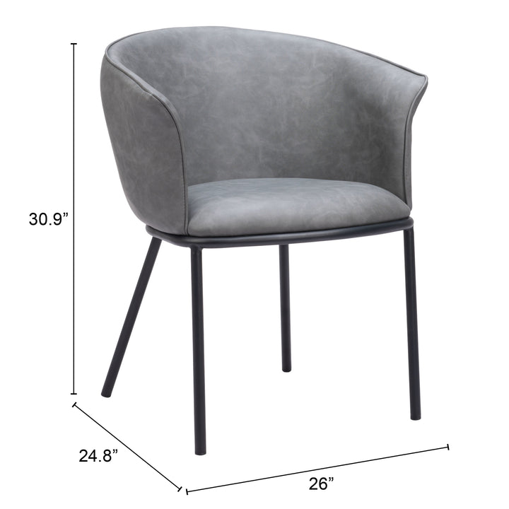 The Garston Dining Chair Gray  Era and Style Inspired Home Decor 1