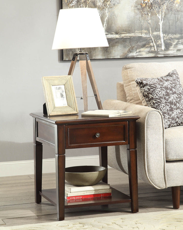 ACME Malachi Walnut End Table