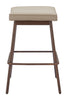 The Divat Counter Stool (Set of 2) Beige & Walnut  Era and Style Inspired Home Decor 1