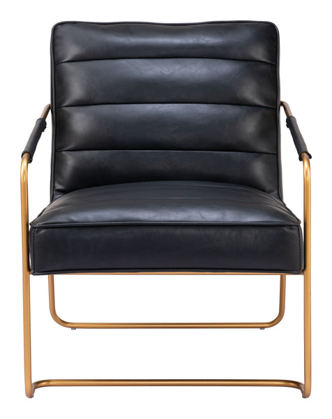 The Dallas Accent Chair Vintage Black  Era and Style Inspired Home Decor 1