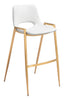 The Desi Barstool (Set of 2) White & Gold  Era and Style Inspired Home Decor 1