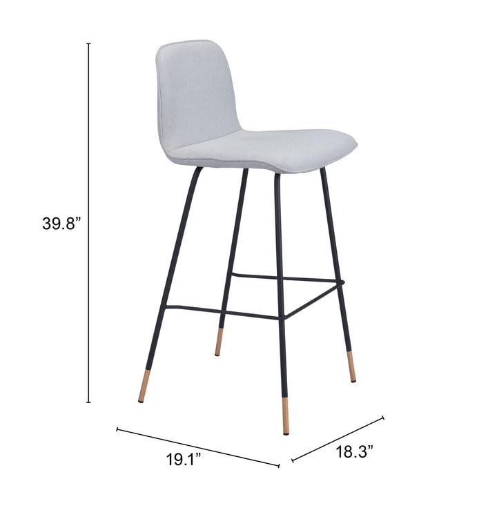 The Gironde Barstool Light Gray  Era and Style Inspired Home Decor 1