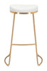 The Bree Barstool (Set of 2) White & Gold  Era and Style Inspired Home Decor 1