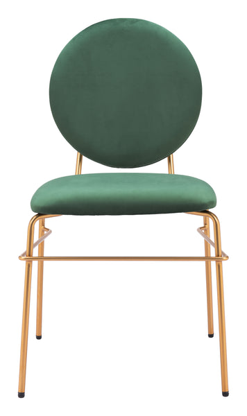 The Odessa Dining Chair (Set of 2) Green & Gold  Era and Style Inspired Home Decor 1