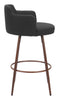 The Kono Swivel Barstool (Set of 2) Black & Walnut  Era and Style Inspired Home Decor 1