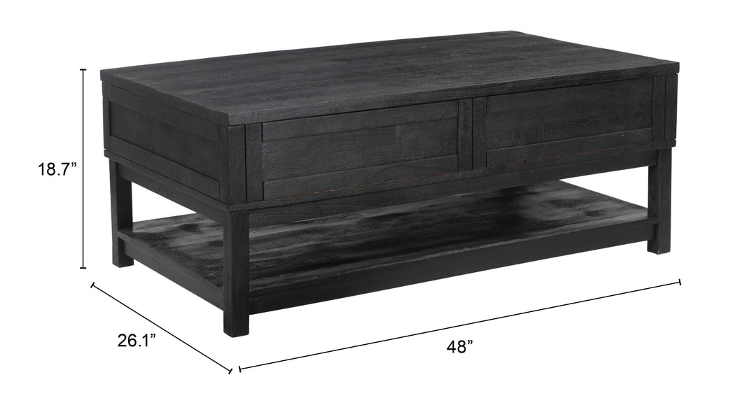 The Surat Lift Top Coffee Table Black  Era and Style Inspired Home Decor 1