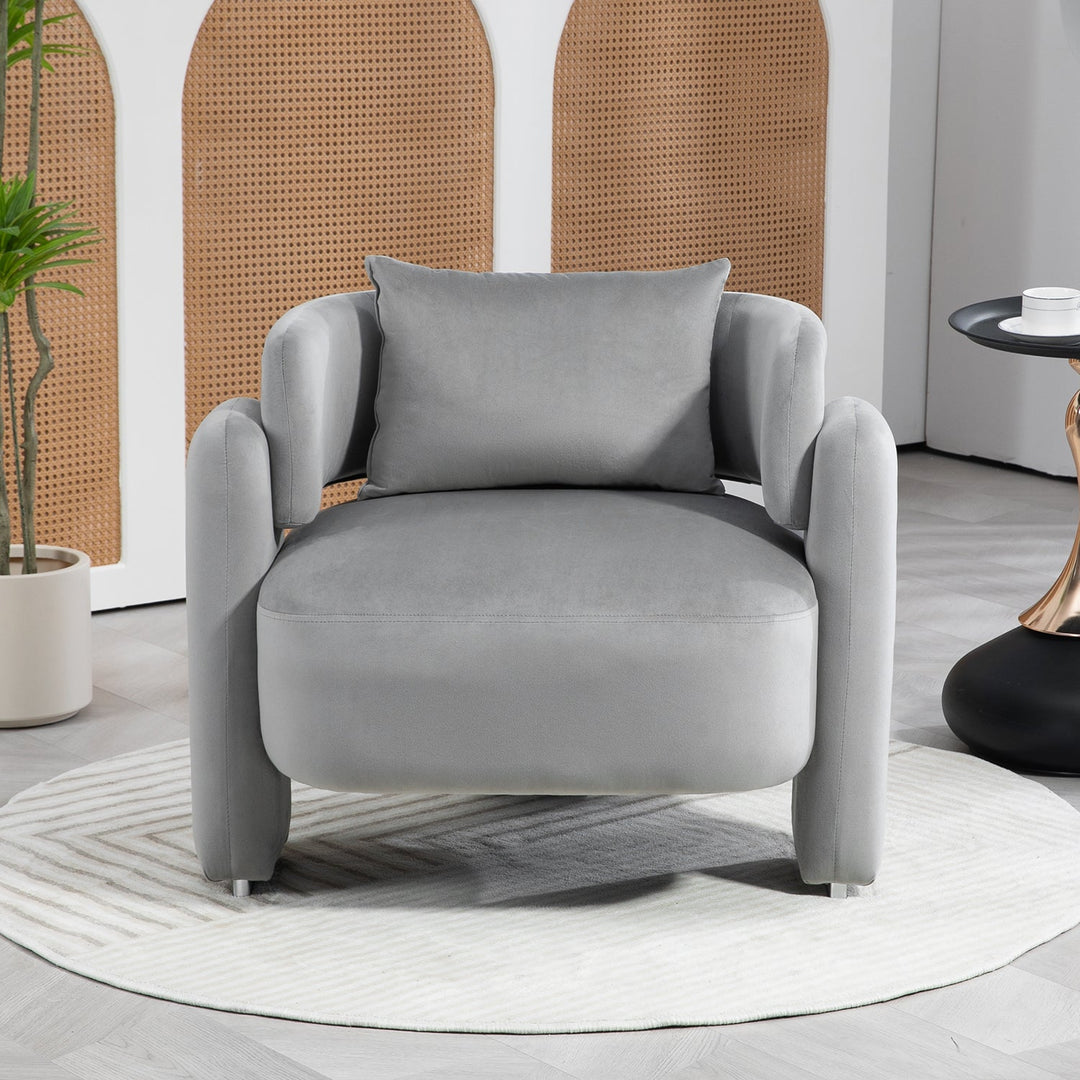 Modern Velvet Lounge Chair