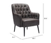 The Tasmania Accent Chair Vintage Black  Era and Style Inspired Home Decor 1