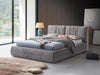 Onfroi Eastern King Bed In Velvet Gray