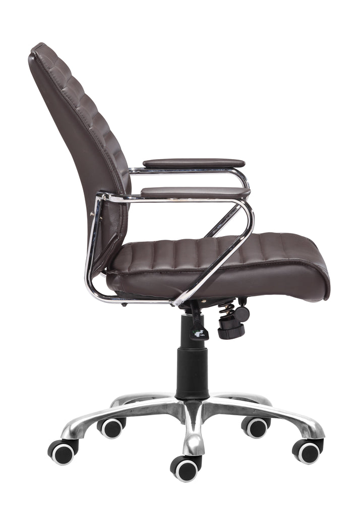 The Enterprise Low Back Office Chair Espresso  Era and Style Inspired Home Decor 1