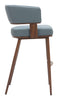 The Poise Barstool (Set of 2) Azure Gray & Walnut  Era and Style Inspired Home Decor 1