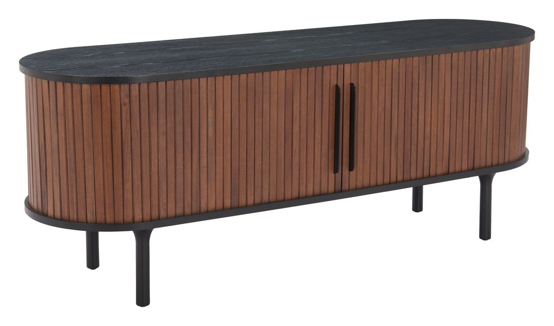 The Koriana Entertainment Stand Black & Walnut  Era and Style Inspired Home Decor 1