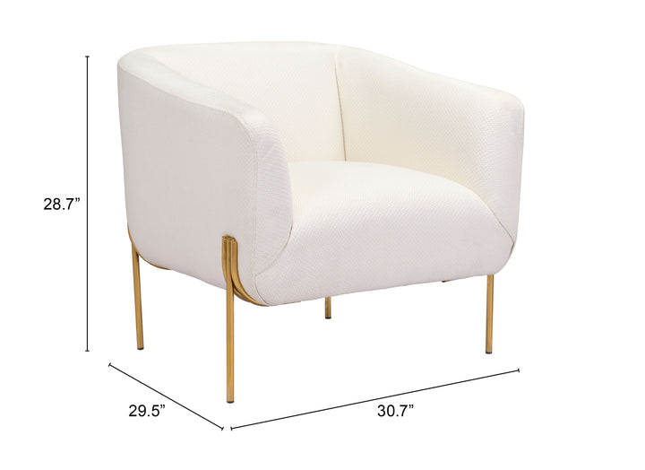 The Micaela Armchair Ivory  Era and Style Inspired Home Decor 1